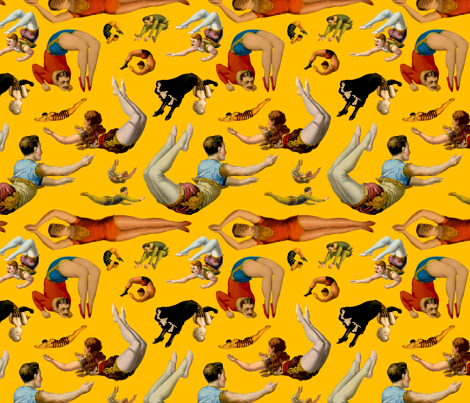 "Vintage" fabric design from Spoonflower.com